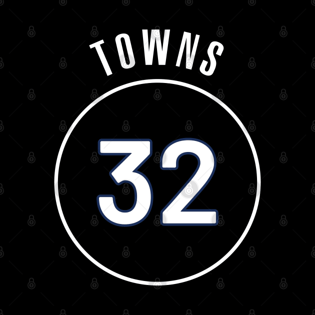 Karl-Anthony Towns Name and Number by Legendary