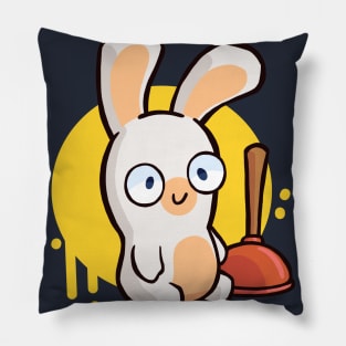 A Little Rabbid Pillow