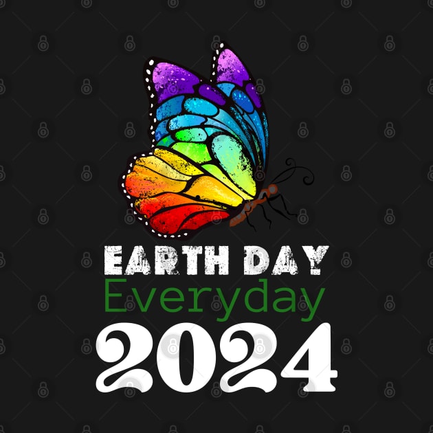 happy Earth day Everyday 2024  gift april 22 Rainbow by graphicaesthetic ✅