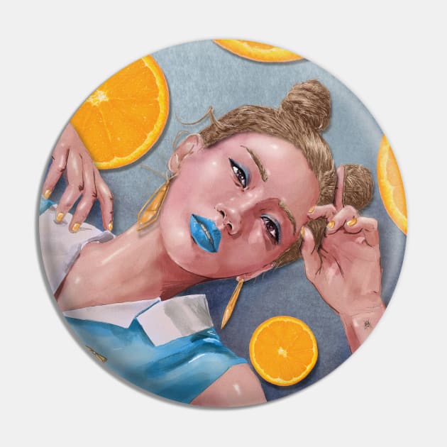 Orange Slices Pin by GingeraleArthaus