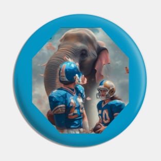 American football elephant thunder Pin