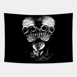 Skull Twins Tapestry