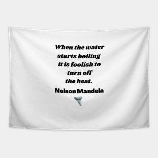 Nelson Mandela Inspirational Quote Tapestry