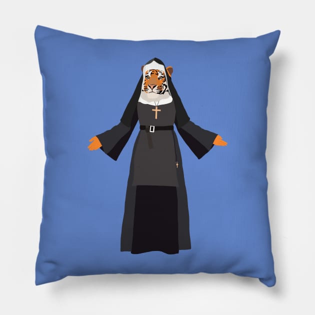 Nun Pillow by ElviaMontemayor