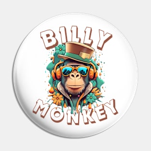 Cyborg Monkey Billy Pin