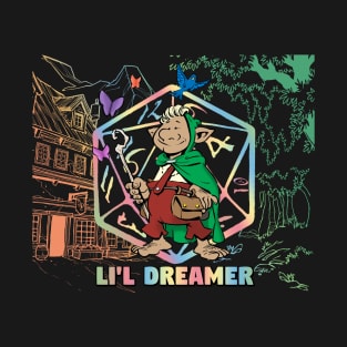 Halfling Dreamer with Background T-Shirt