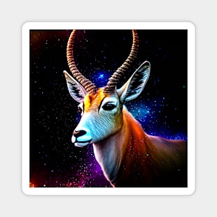 Good Ol' Antelope Critter Magnificent Antelope on a Colorful Starry Sky showing how majestic and kind this critter is. I used to be an Antelope. A good ol' Antelope too. Magnet