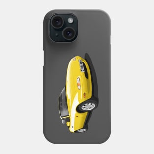 1990 Mazda MX5 in yellow Phone Case