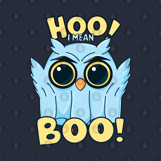 Hootin' Halloween Owl Ghost by GiveMeThatPencil