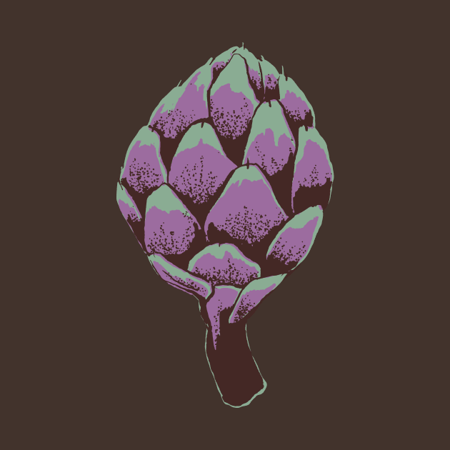 Artichoke screenprint by divafern