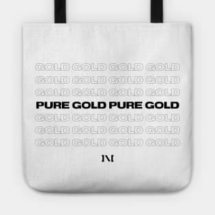 Pure Gold (Black Logo) Tote