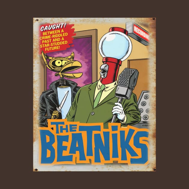 Mystery Science Rusty Barn Sign 3000 - Beatniks by Starbase79