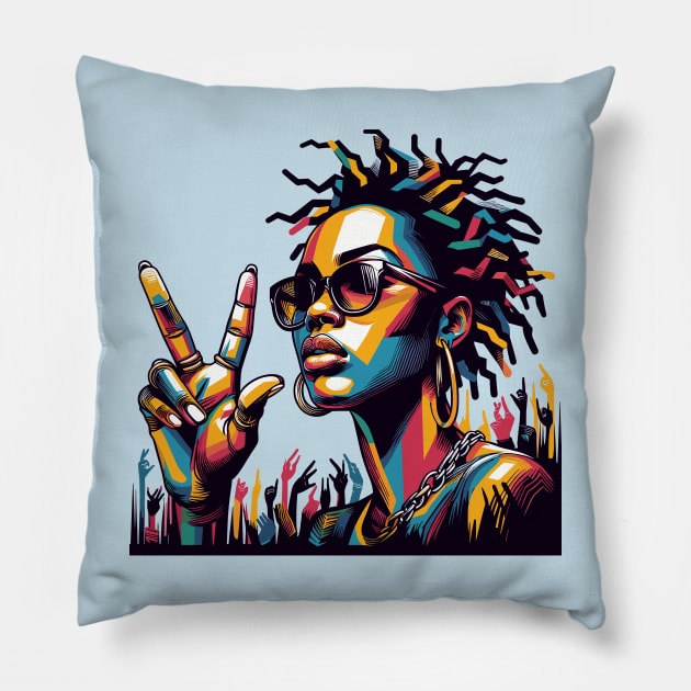 Lauryn Noelle Hill #2 Pillow by Review SJW Podcast