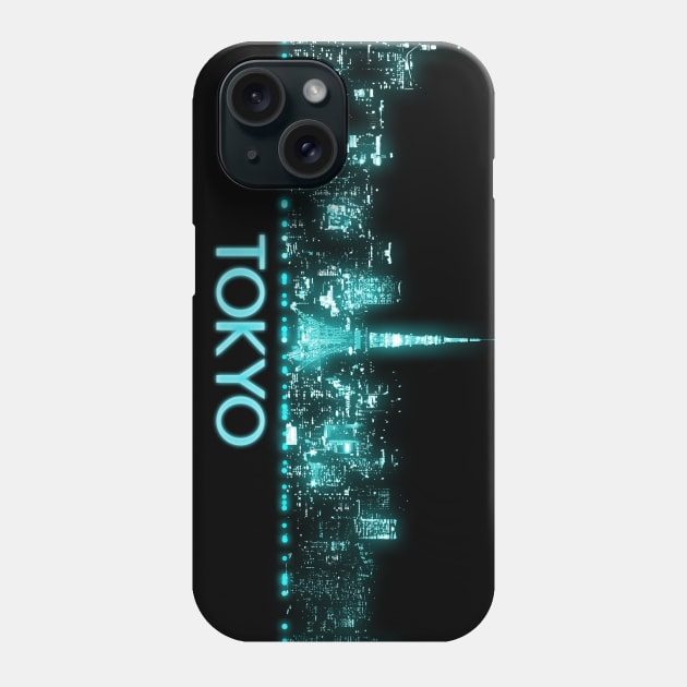 Tokyo Skyline Phone Case by Jared S Davies