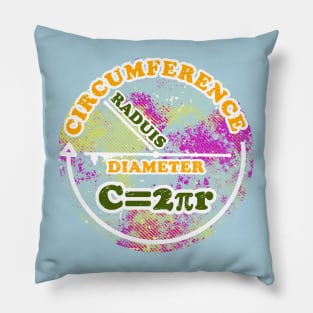 Circumference Pi Mathematics Formula Pillow