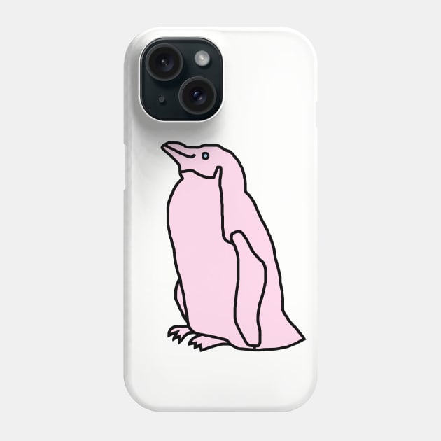 Pink Penguin Phone Case by ellenhenryart