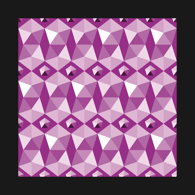 pink, violet and purple pentagons by colorofmagic