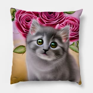 Cute Little Kitten Pillow