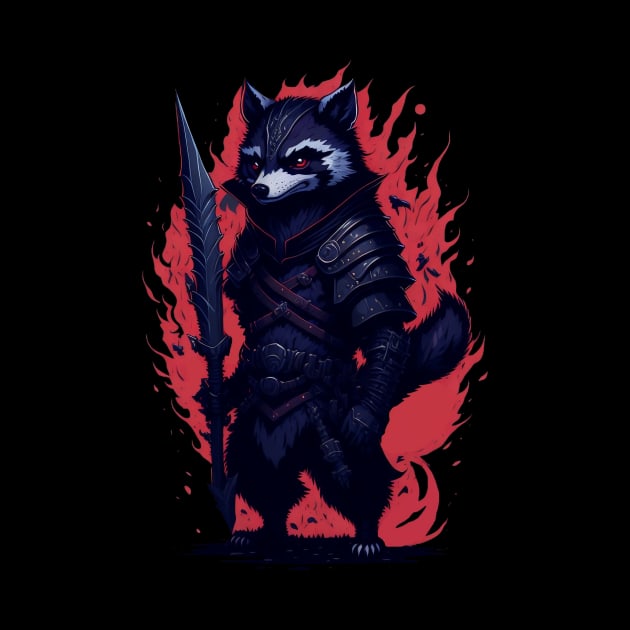 Raccoon Ninja Illustration by SergioCoelho_Arts