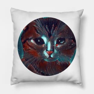 Curious mycat, revolution for cats Pillow