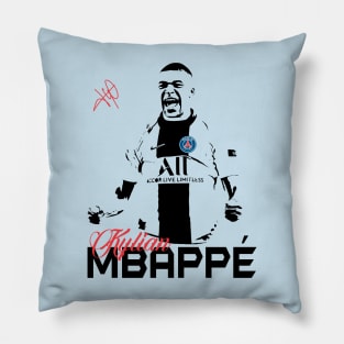 Kylian Mbappe t shirt Pillow