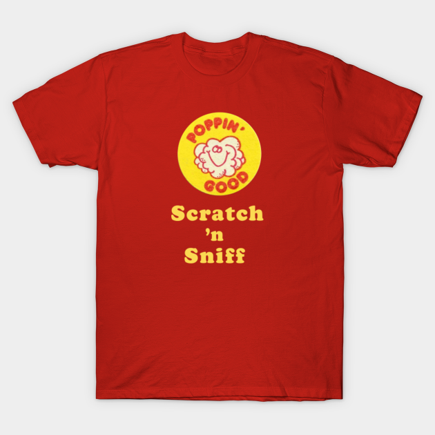 Scratch n Sniff - popcorn - 80s - T-Shirt