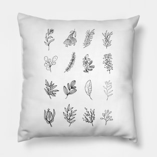 leaves types Pillow