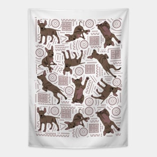 Mexican Hairless Dog Puppies Tapestry