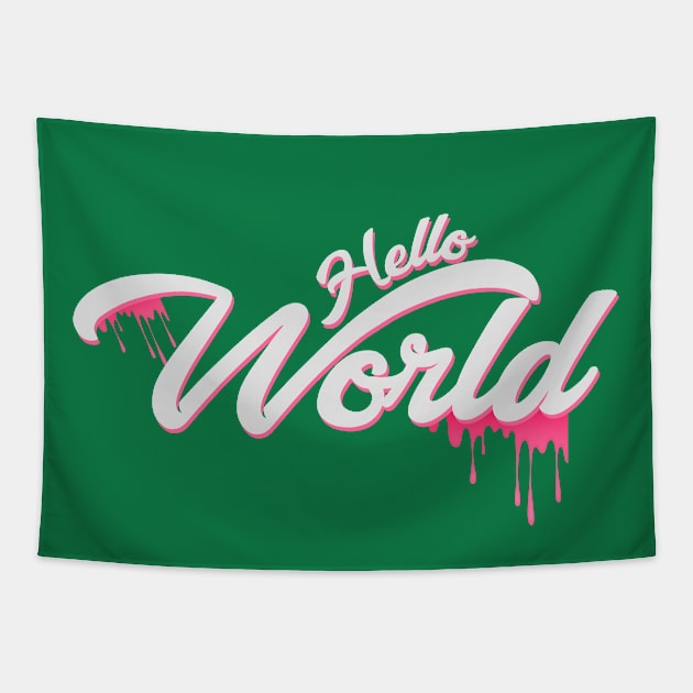 Hello World Tapestry by tsomid