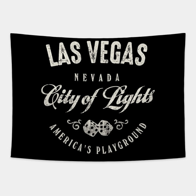 Las Vegas City Of Lights Tapestry by Designkix