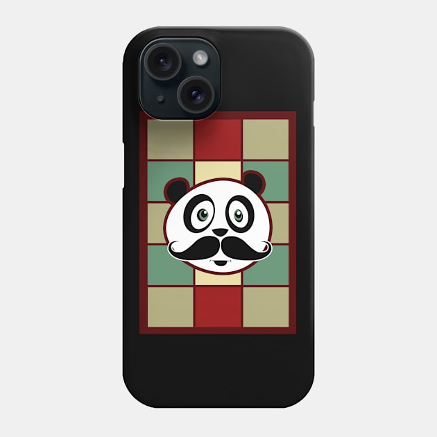 Mustache Panda 2 Phone Case by adamzworld