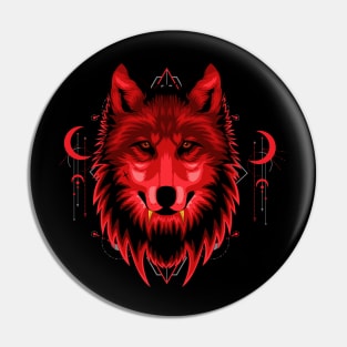 wolf lover Pin