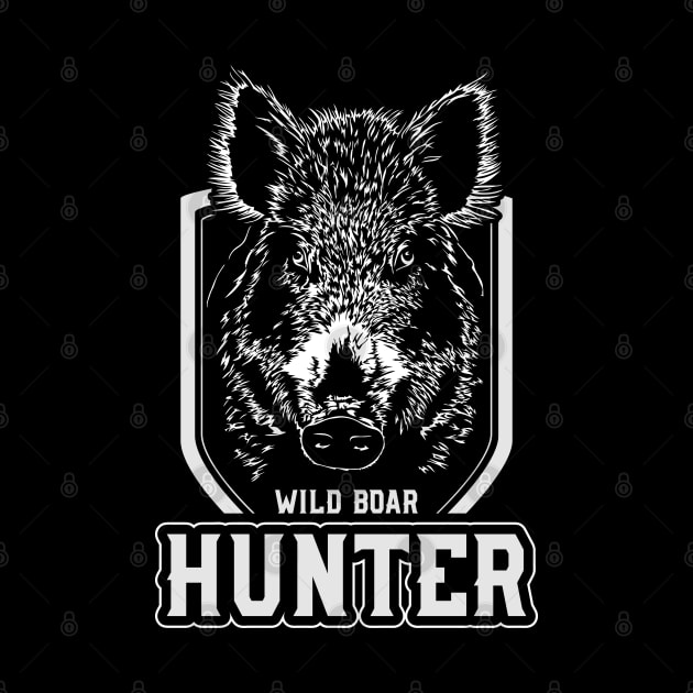 Wild Boar Hunter Animal Black Beast by wilsigns