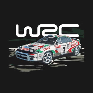 Drifting Toyota Celica st185 Carlos Sainz Monte Carlo wrc T-Shirt