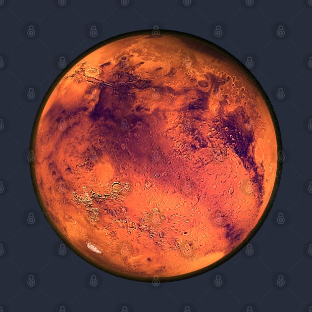 Mars Rendering Print by SPACE ART & NATURE SHIRTS 