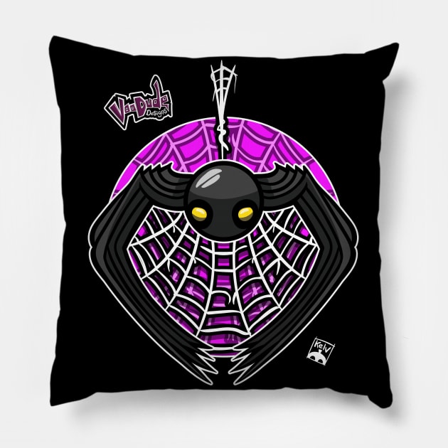 Spider Love Pillow by VooDudeDesigns