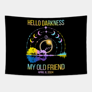 Hello Darkness My Old Friend Solar Eclipse April 08 2024 Tapestry