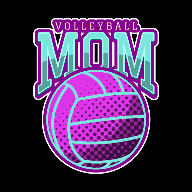 volleyball mom by Jess B Prints