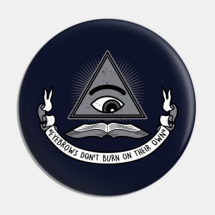 Funny Vintage School Education Illuminati Slogan Funny Saying Meme Pin