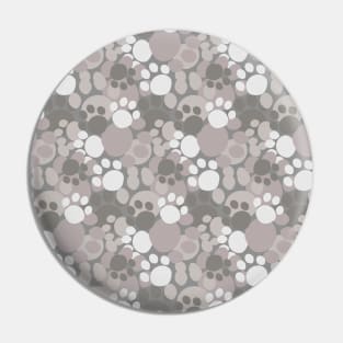 Camouflage pawprint pattern. Pin