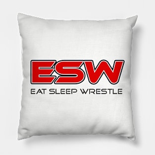 Eat Sleep Wrestle Logo Shirt Pillow