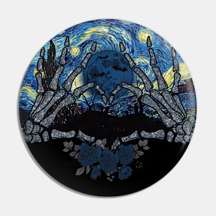 The Starry Night  Halloween Pin