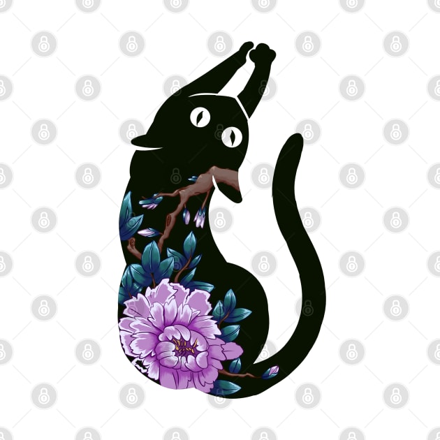 Flower Japan Cat by NevermindOnArt