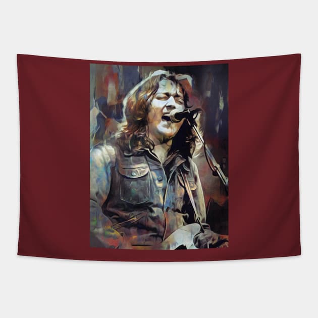 Rory Gallagher Tapestry by IconsPopArt