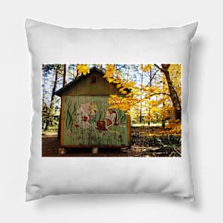 Abandoned Summer Camp in Chernobyl Pillow