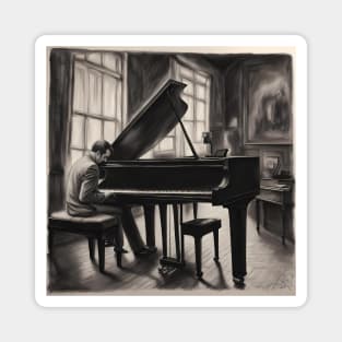 The pianist inspired art Magnet