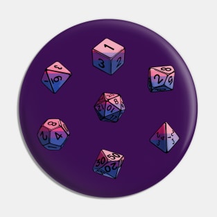 Pride Dice Set - Bisexual Pin