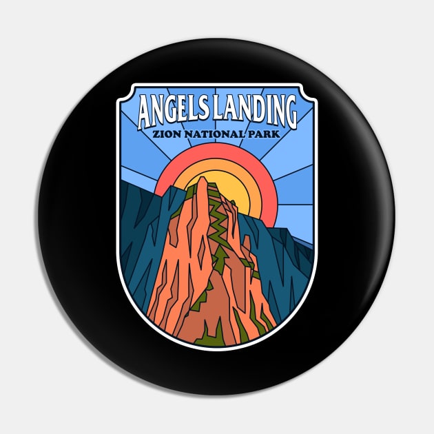 Angels Langing - Zion National Park Pin by Sachpica