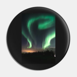 Northern Lights Aurora Borealis Magical Show in South Iceland Pin