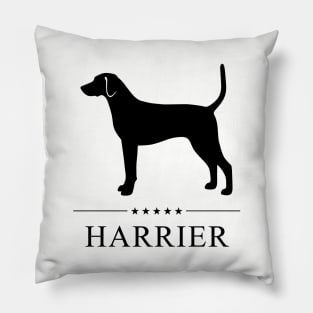 Harrier Black Silhouette Pillow